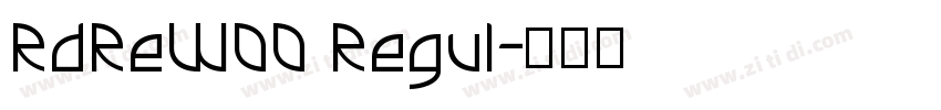 RdReW00 Regul字体转换
